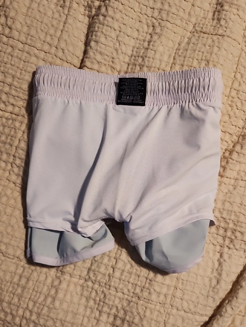 Little Bipsy Mint Checkerboard Swim Shorts